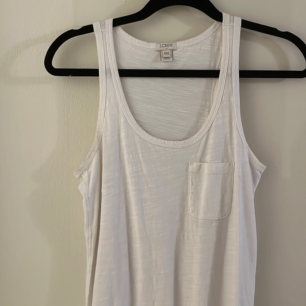 White tank top dress